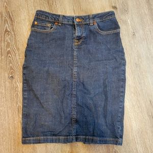 Zara denim pencil skirt